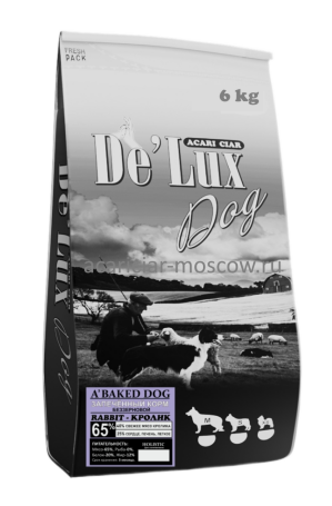 De Lux Dog BAKED RABBIT (кролик) Holistic 6 kg