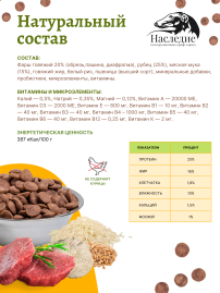 "Актив" с говядиной/рубцом для крупных и средних пород собак, 20 кг