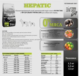 De Lux Vet A Dog Hepatic 6 kg