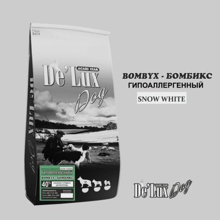 De Lux Vet A Dog Bombyx Hypoallergenic Colour Snow White 6 kg