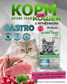 Vet A’CAT Gastro Lamb 1 кг