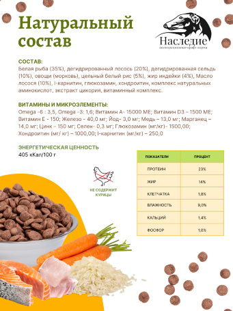 Для средних и крупных пород "ГИПОАЛЛЕРГЕННЫЙ" с Лососем, 10 кг