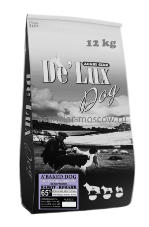 De Lux Dog BAKED RABBIT (кролик) Holistic 12 kg