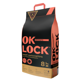 Наполнитель Ok-Lock Персик, 8 кг
