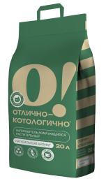 Наполнитель O!Отлично без ароматизатора, 8 кг