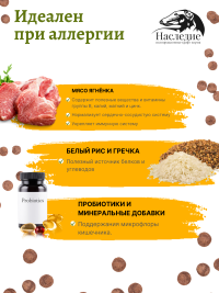 Для средних и крупных пород СУПЕР-ПРЕМИУМ с Ягненком, 20 кг