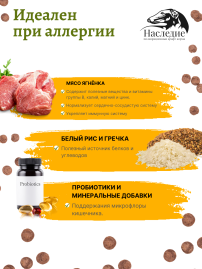 Для средних и крупных пород СУПЕР-ПРЕМИУМ с Ягненком, 20 кг