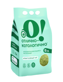 Наполнитель О!Отлично Зеленый Чай, 5л