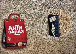 Наполнитель Питомец растительный Антизапах, 10кг