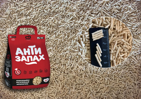 Наполнитель Питомец растительный Антизапах, 10кг