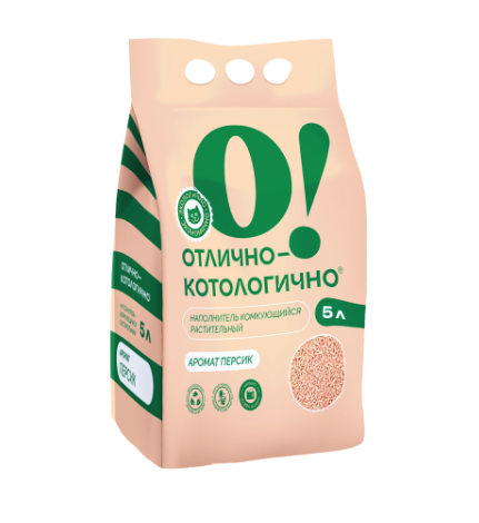 Наполнитель О!Отлично Персик, 5л