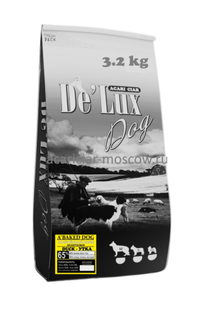 De Lux Dog BAKED DUCK (утка) Holistic 3 kg