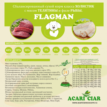Acari Ciar Flagman (Флагман), 25 кг