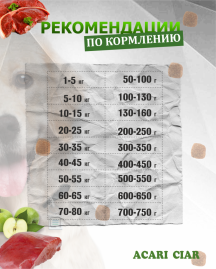 Acari Ciar Flagman Fegato (Фегато) гов.печень, 6.5 кг