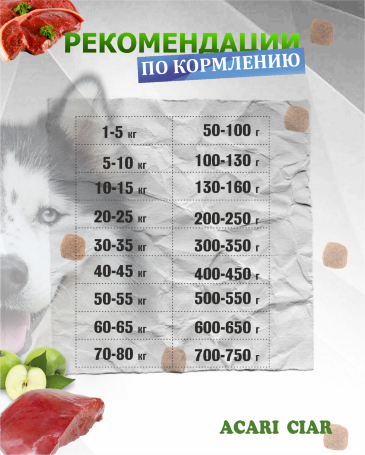 Acari Ciar Flagman Fegato (Фегато) гов.печень, 15 кг