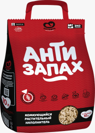 Наполнитель растительный Антизапах, 10л