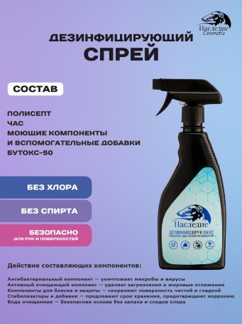 Дезинфицирующий спрей для уборки помещений